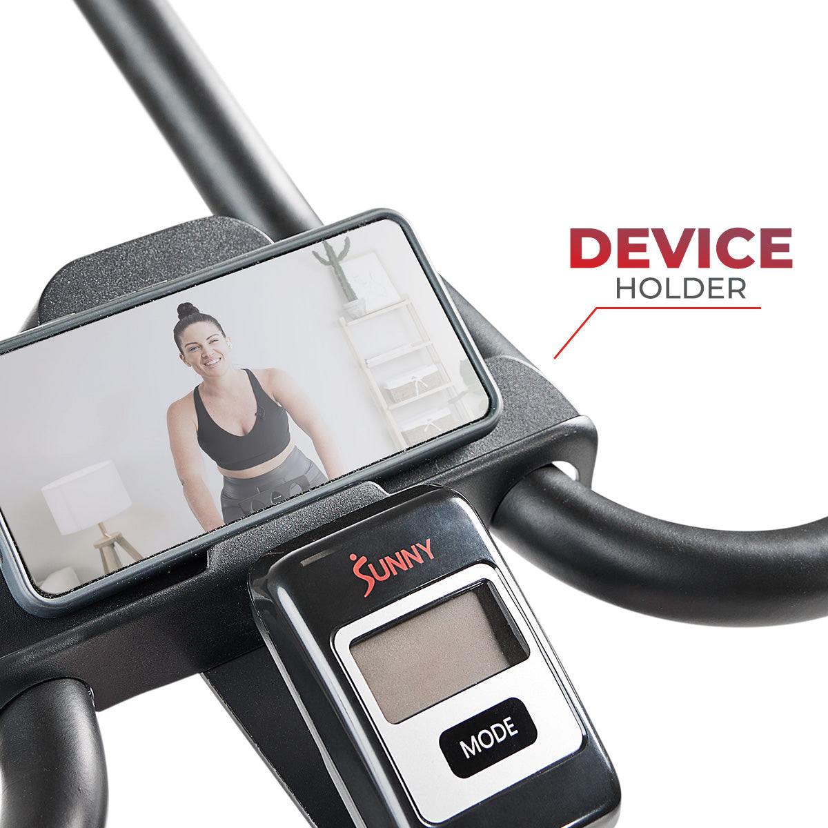 Premium Magnetic Resistance Smart Indoor Cycling Bike with Quiet Belt Drive and Exclusive SunnyFit? App Enhanced Bluetooth Connectivity