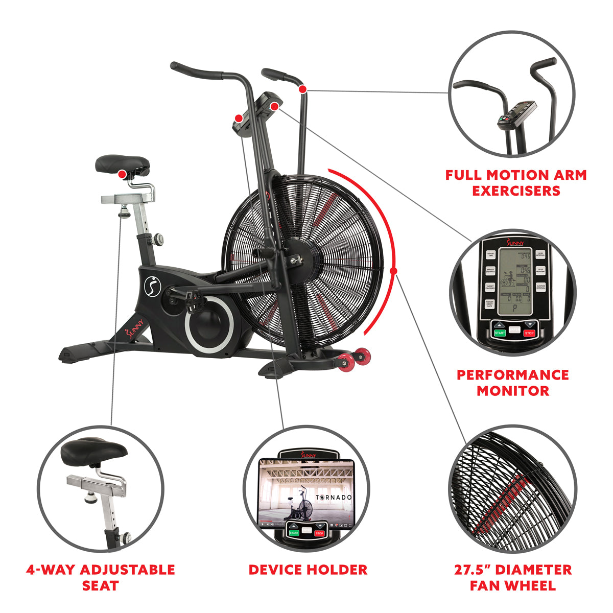 Sunny Strength? Tornado LX Fan Bike - Air Assault Exercise