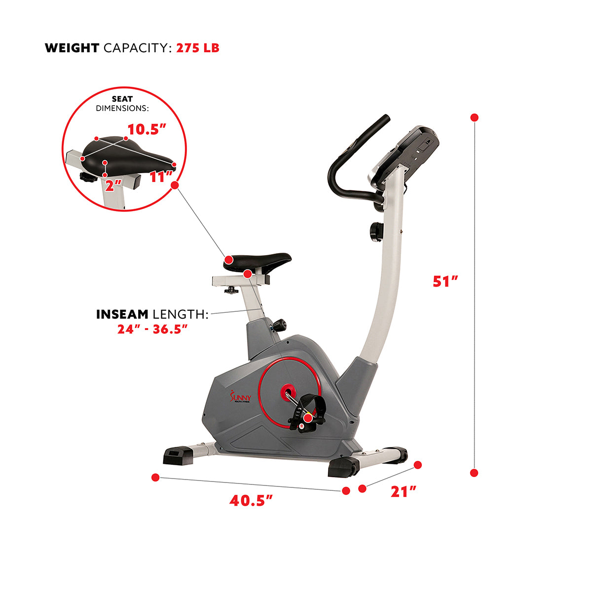 Upright Exercise Bike Indoor Cycling Workout