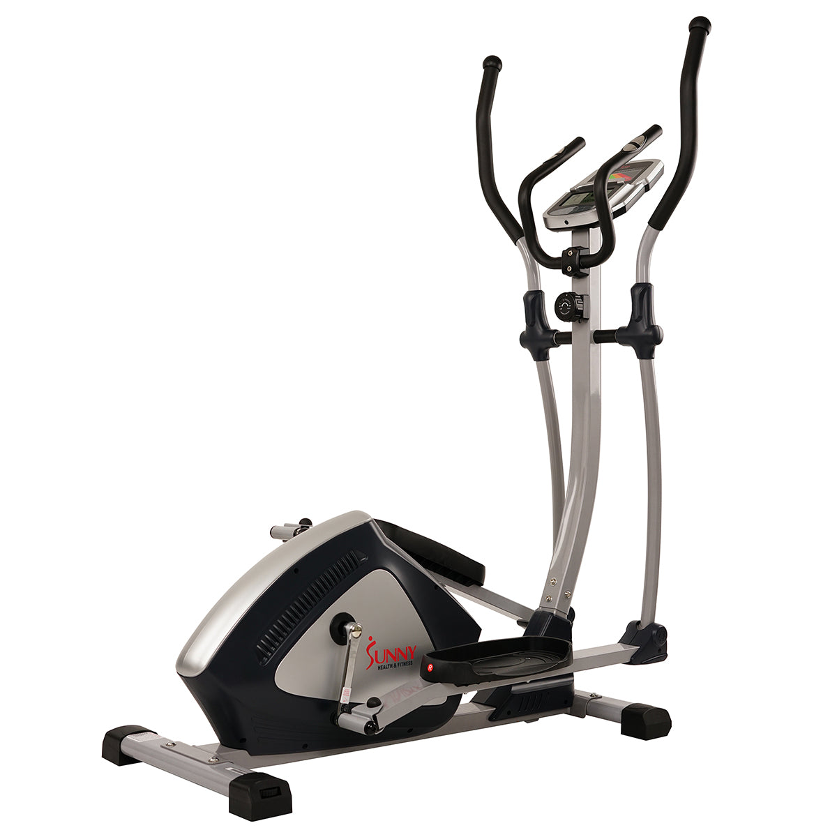 Magnetic Elliptical Machine w/ Device Holder, LCD Monitor and Heart Rate Monitoring - Endurance Zone