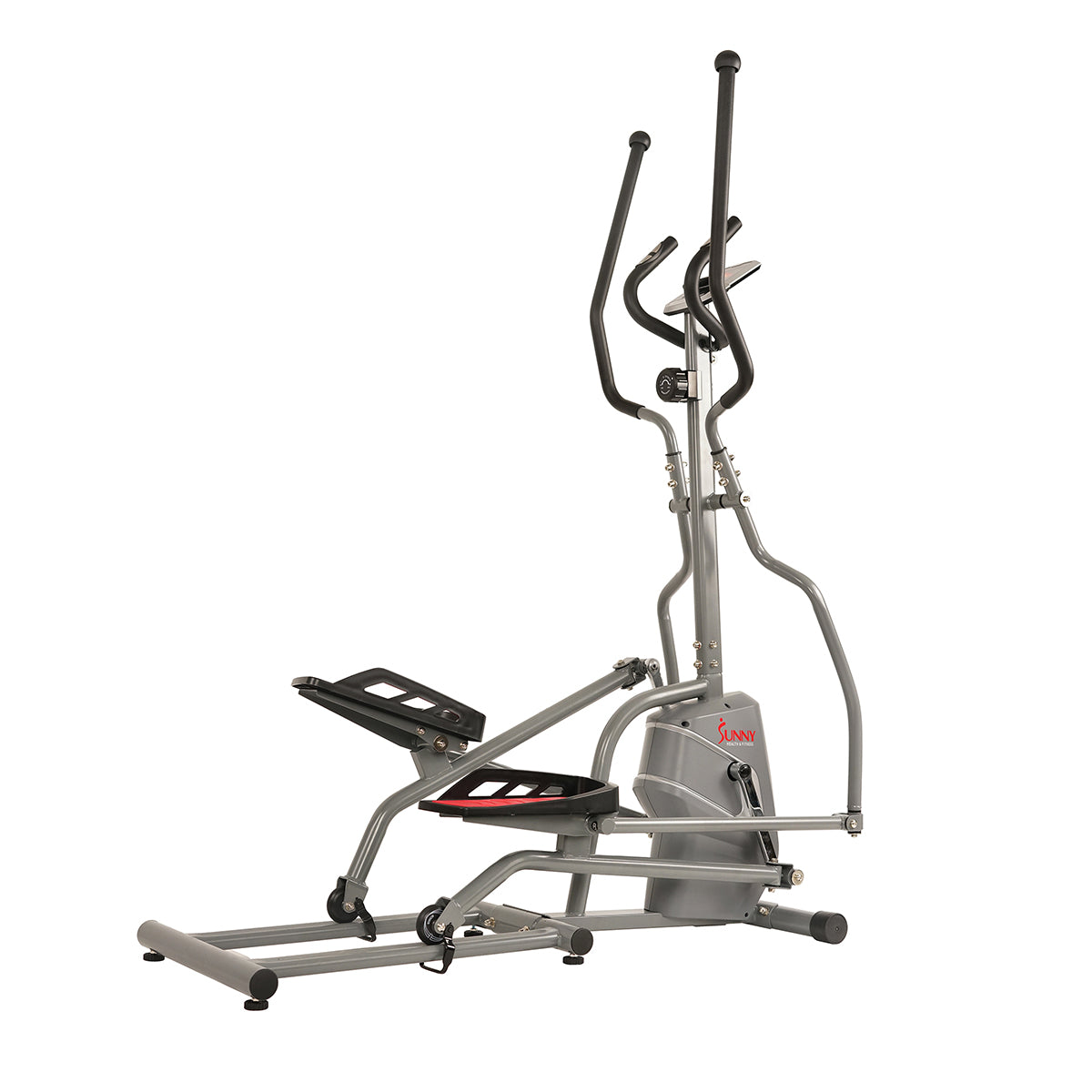 Elliptical Trainer Machine Magnetic Elliptical w/ Device Holder, LCD Monitor and Heart Rate Monitor