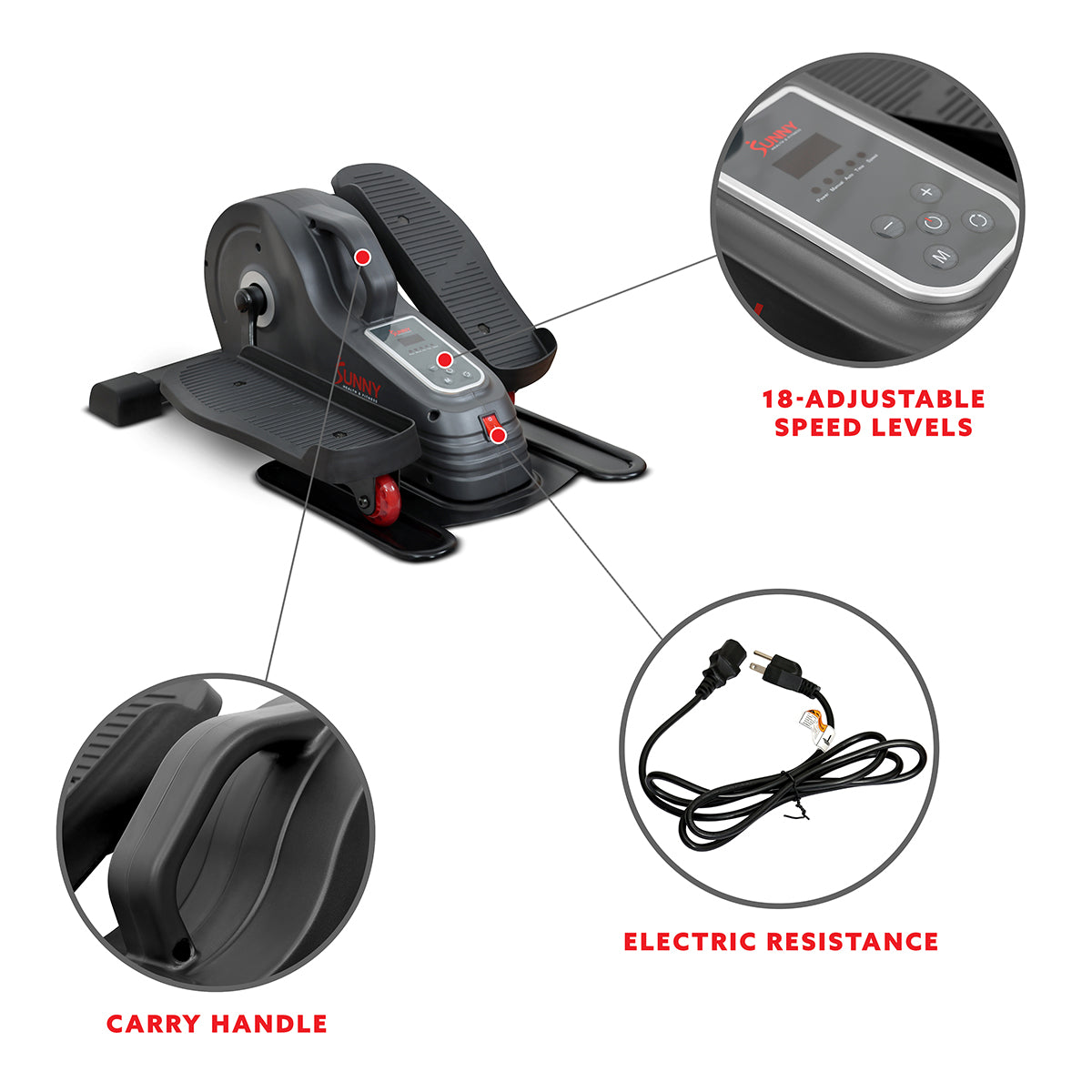 SitFit Electric Motorized Under Desk Elliptical