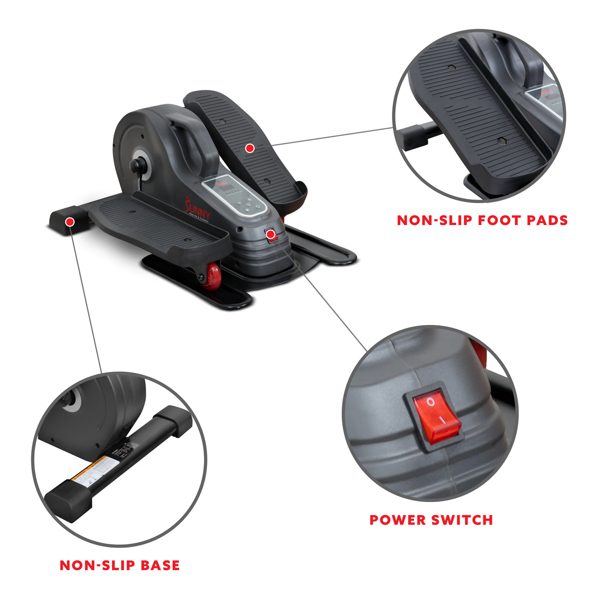 SitFit Electric Motorized Under Desk Elliptical