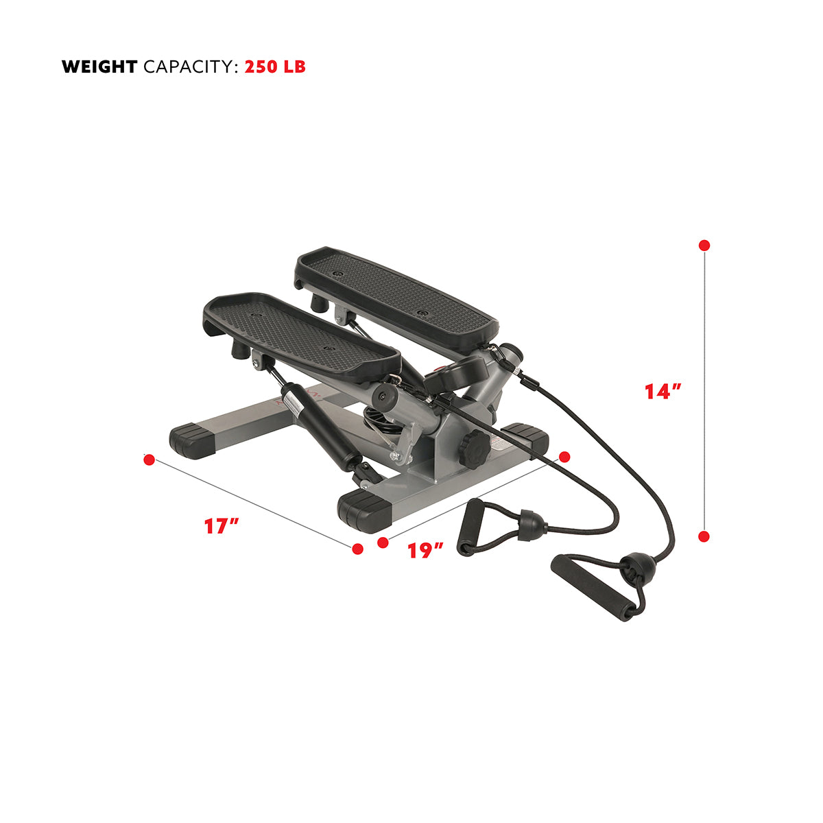 Twist Stepper Machine w/ Resistance Bands