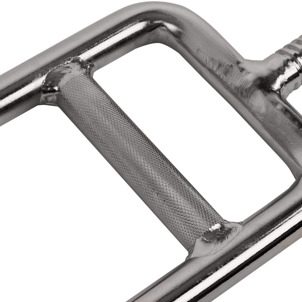 24' Triceps Bar Weight Solid Chrome w/ Star Lock Collars