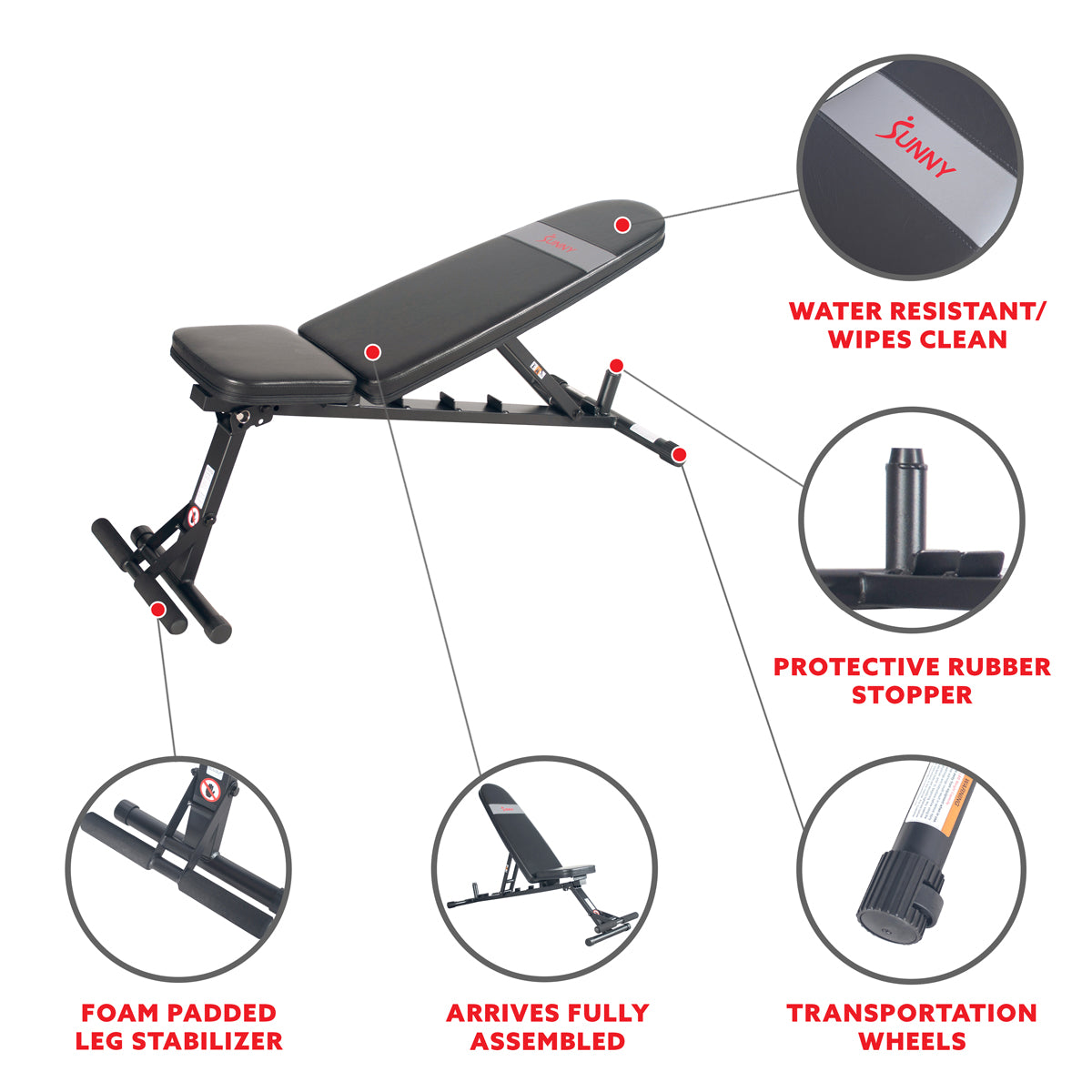 Adjustable Workout Bench Utility Weight