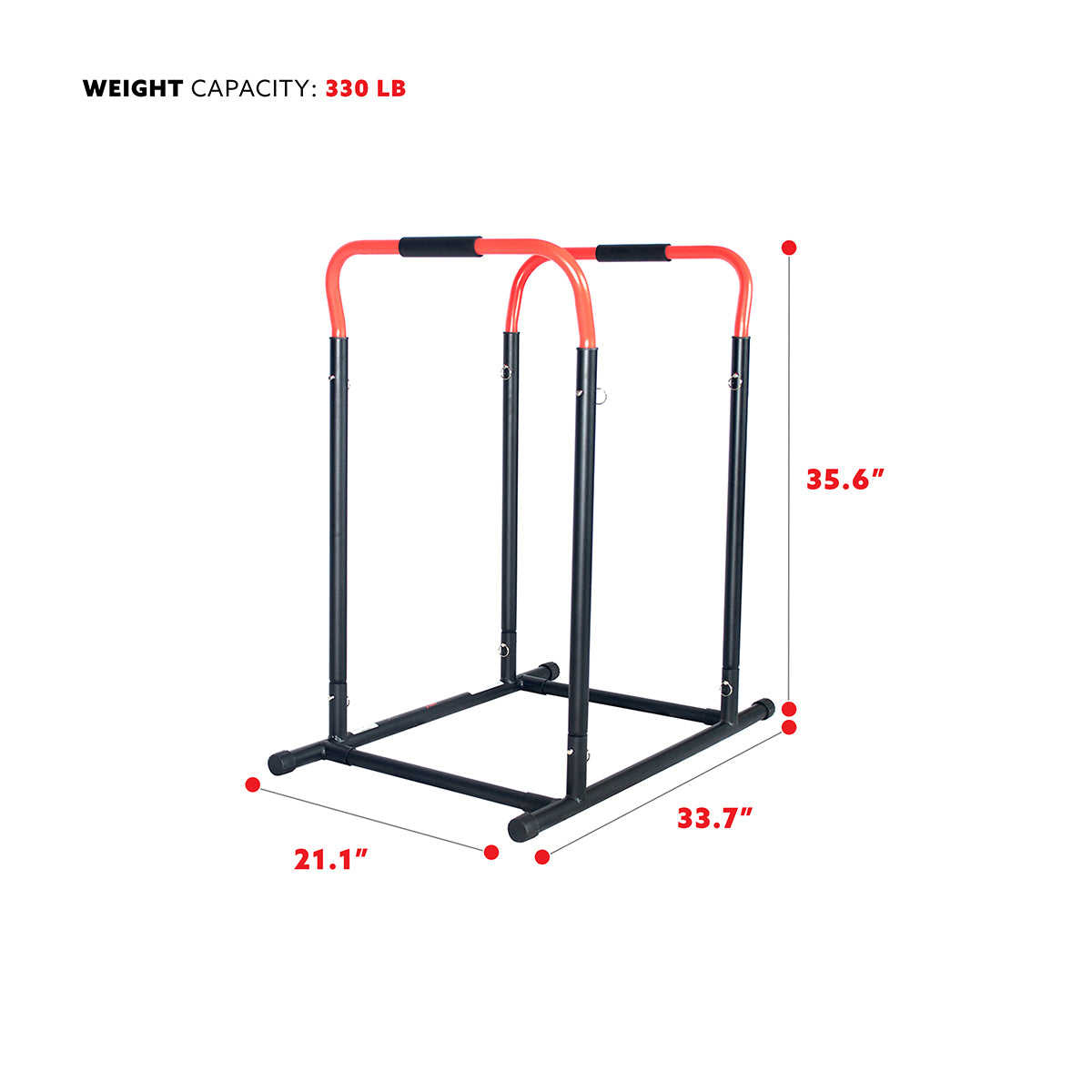 Adjustable Dip Station High Weight Capacity Dip Stand Bars