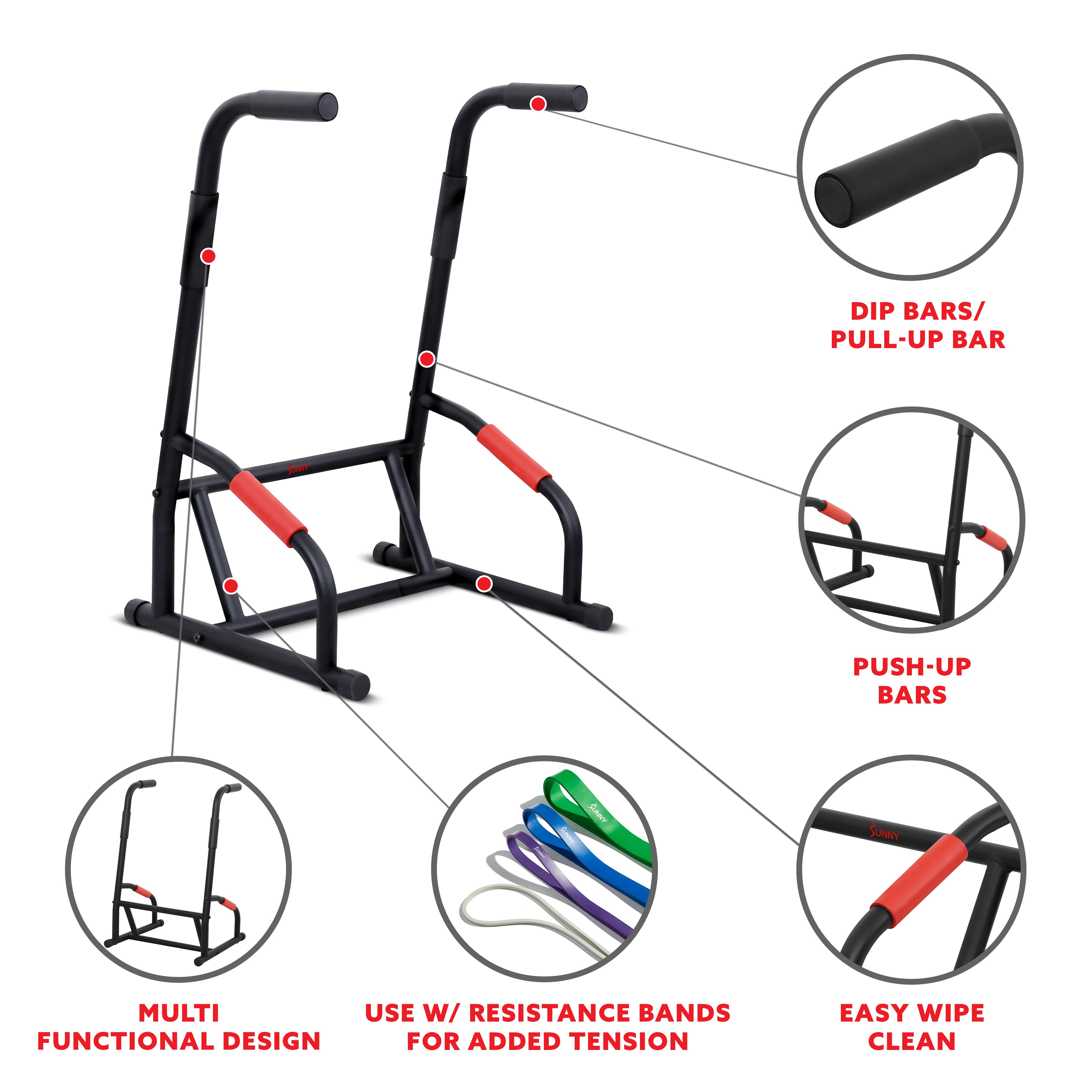 Multifunction Dip Station Strength Bar