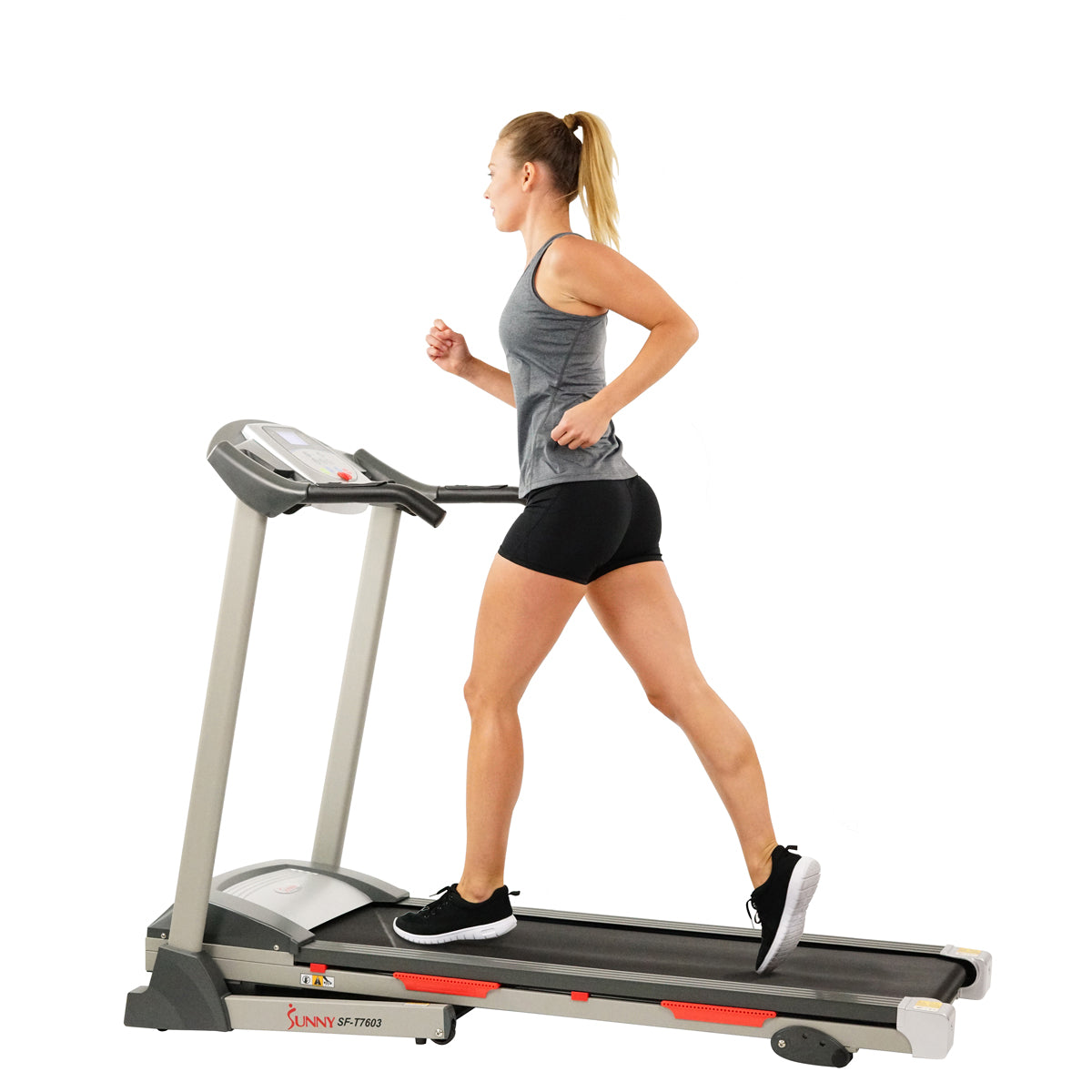 Motorized Treadmill Electronic Running Machine w/ Manual Incline