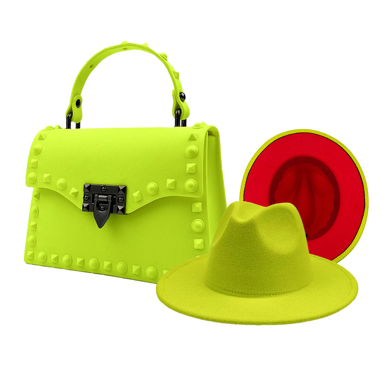 Handbag and Fedora Set