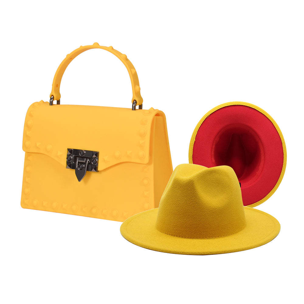 Handbag and Fedora Set