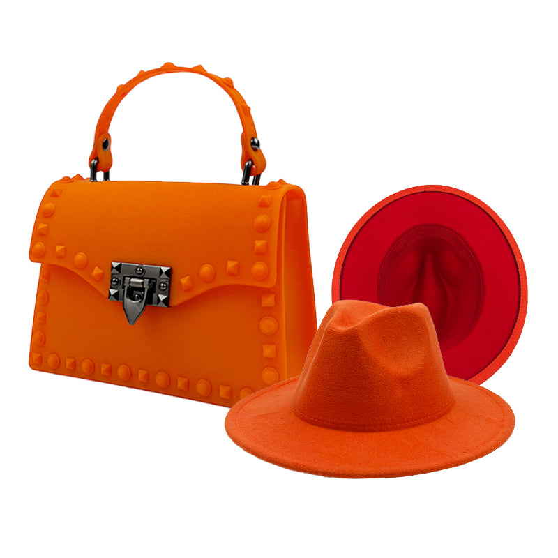 Handbag and Fedora Set