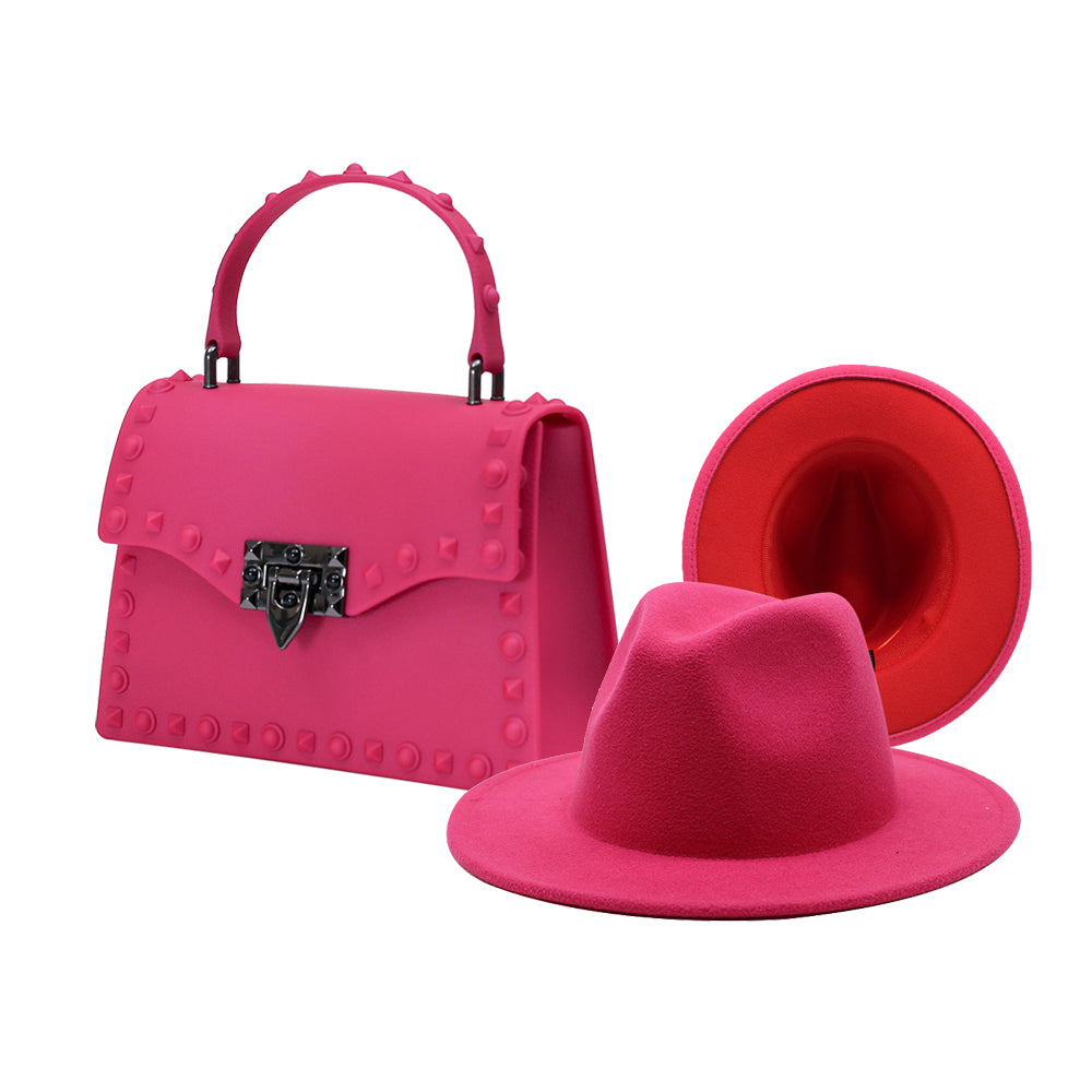 Handbag and Fedora Set