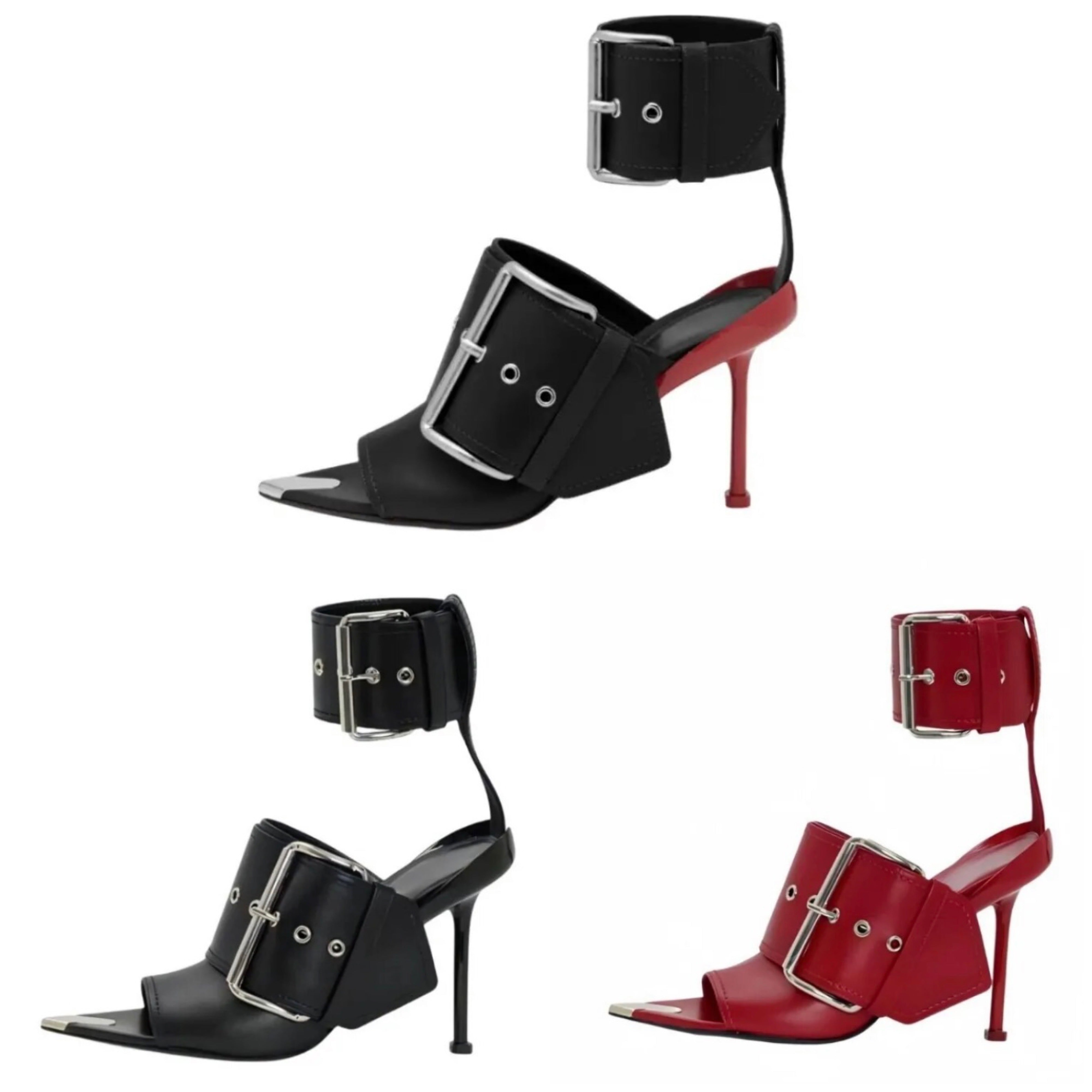 Women Fashion Open Toe Buckled Ankle Strap Sandals