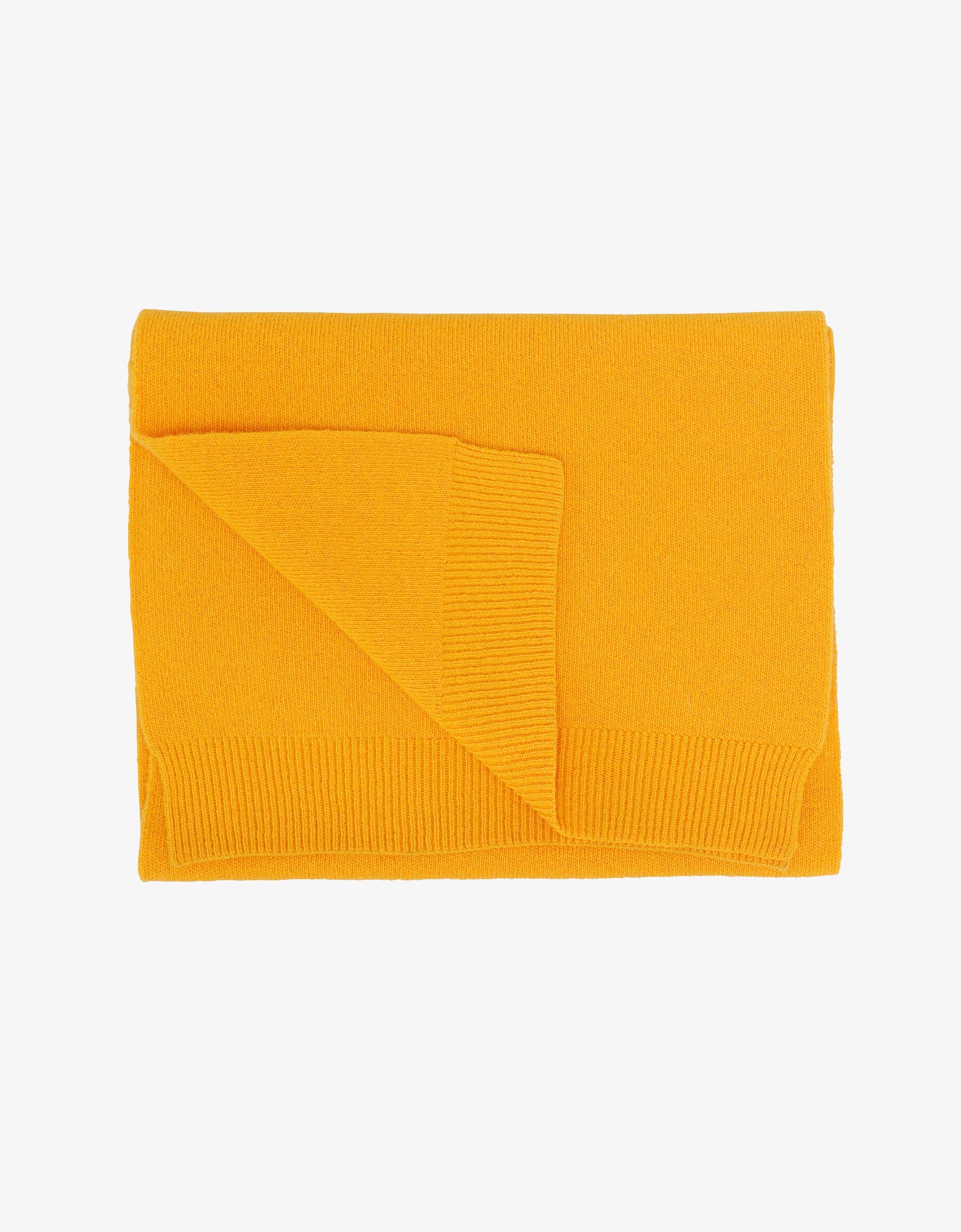 Merino Wool Scarf - Burned Yellow