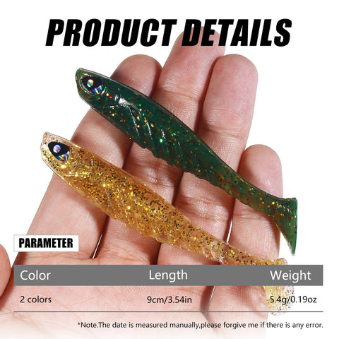 7.5cm/6.6g Luminous Silicone Fishing Bait Soft