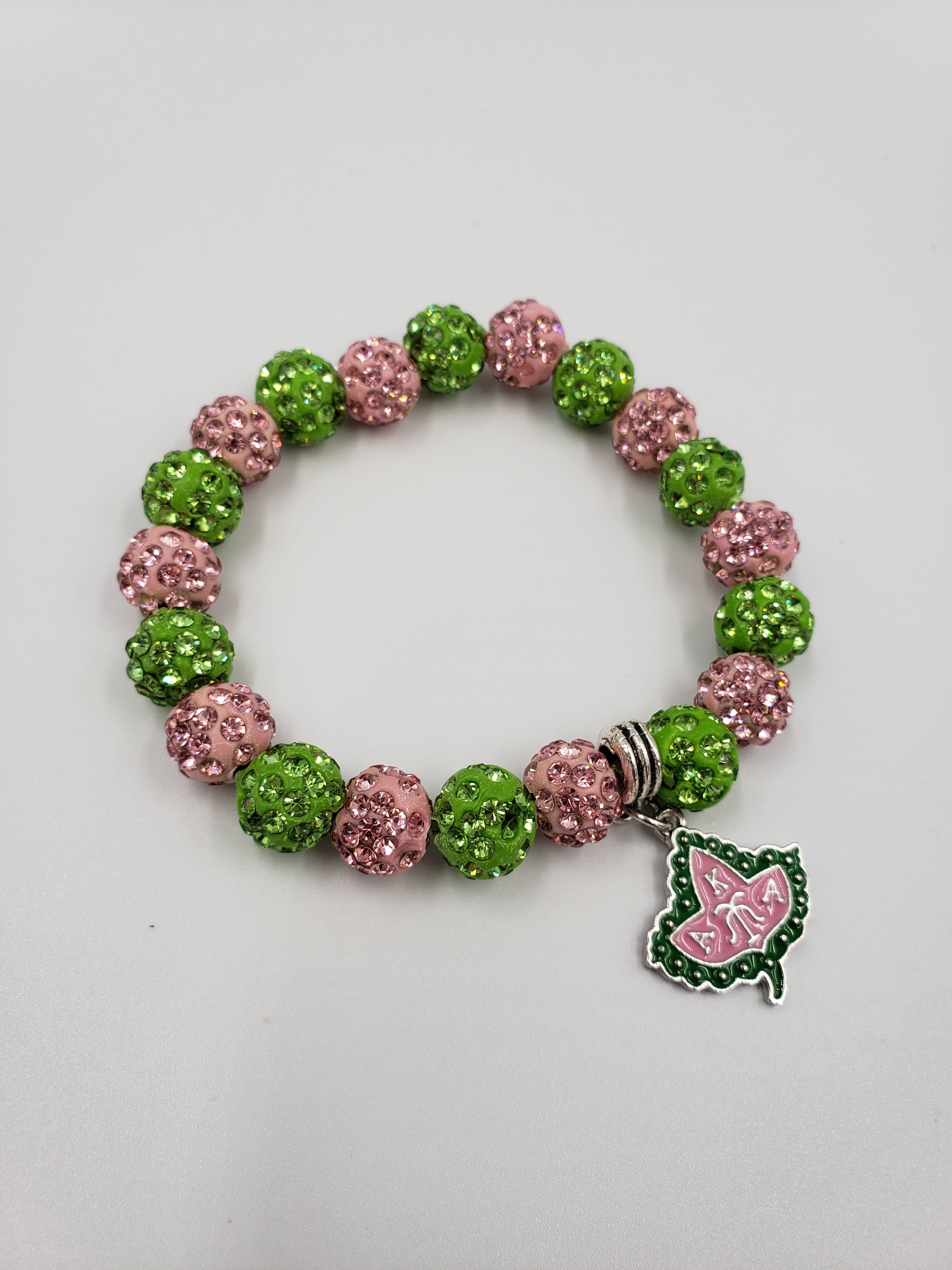 Alpha Kappa Alpha Beaded Bracelet