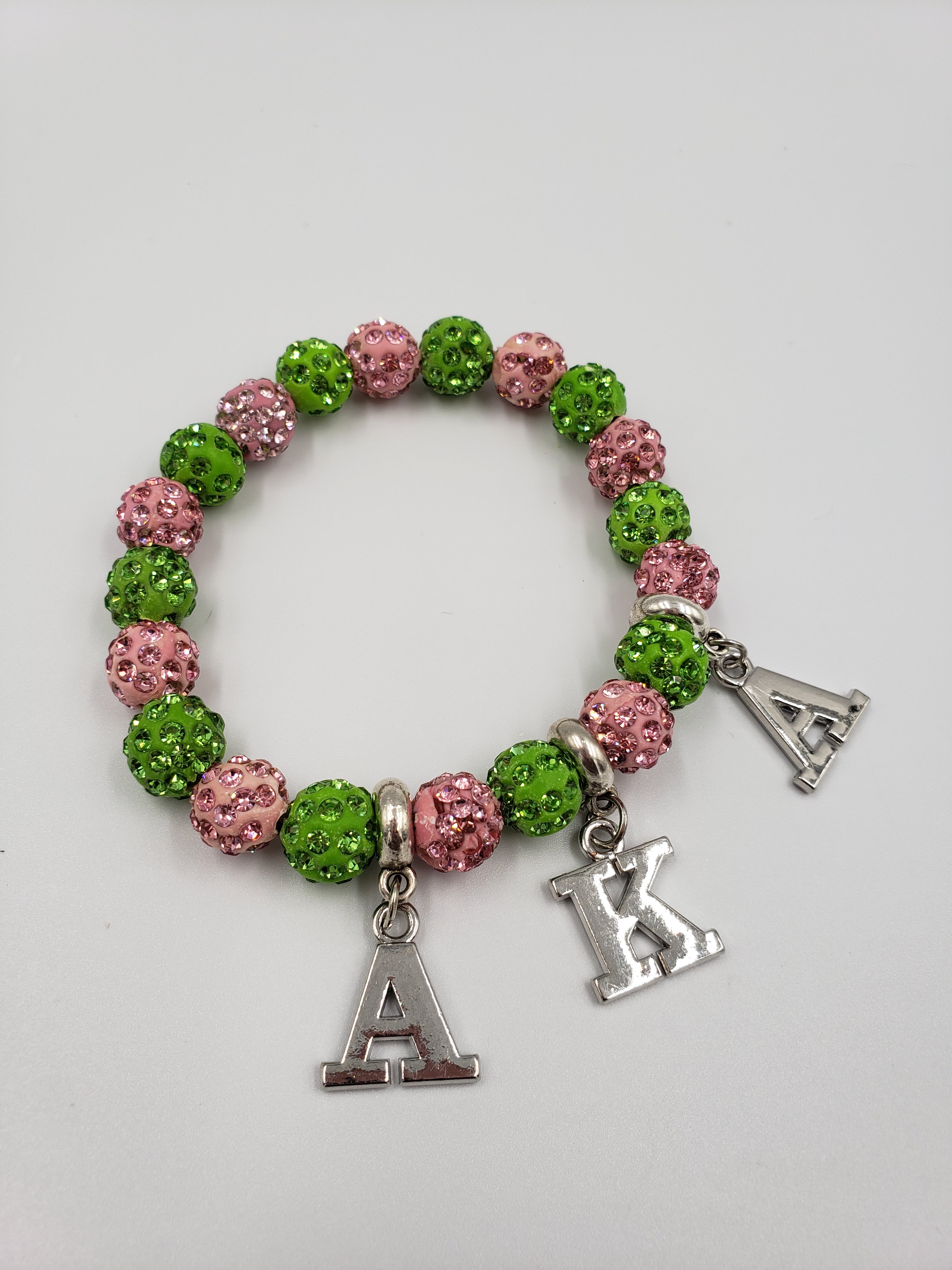 Alpha Kappa Alpha Beaded Bracelet