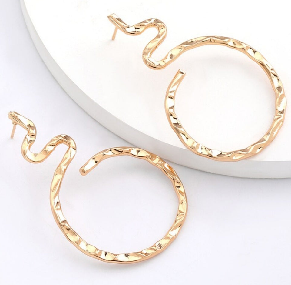 Looped Stud Earrings