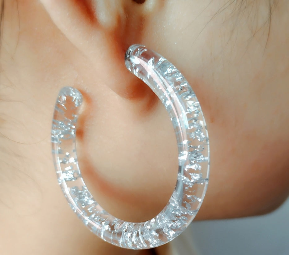 Foiled Again Hoop Earrings