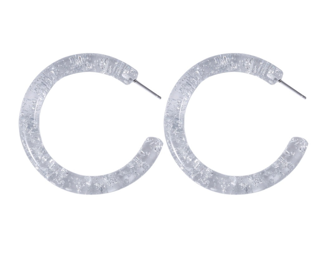 Foiled Again Hoop Earrings