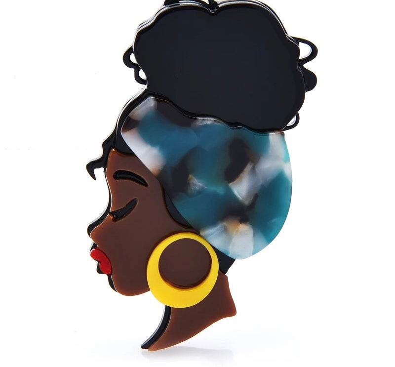 Headwrap Honey Brooch