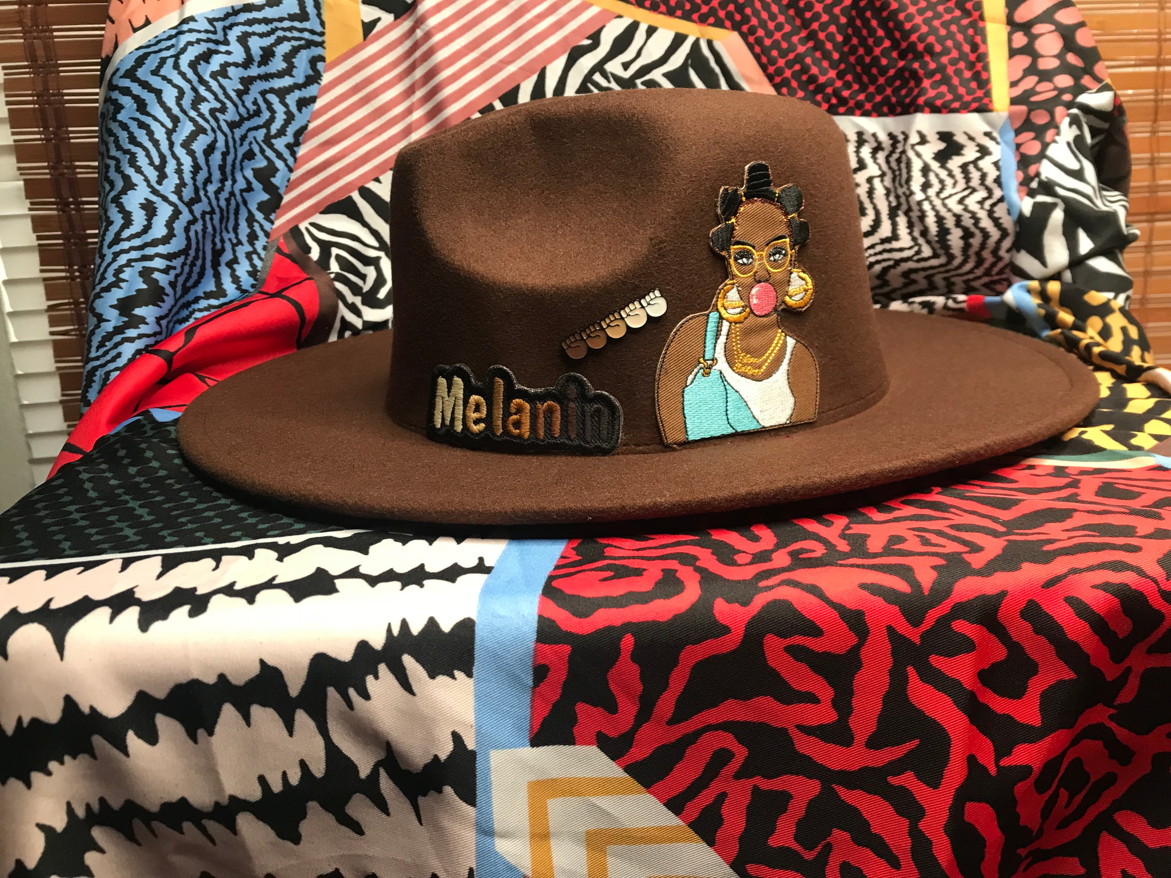 Melanin Custom Fedora(Brown)