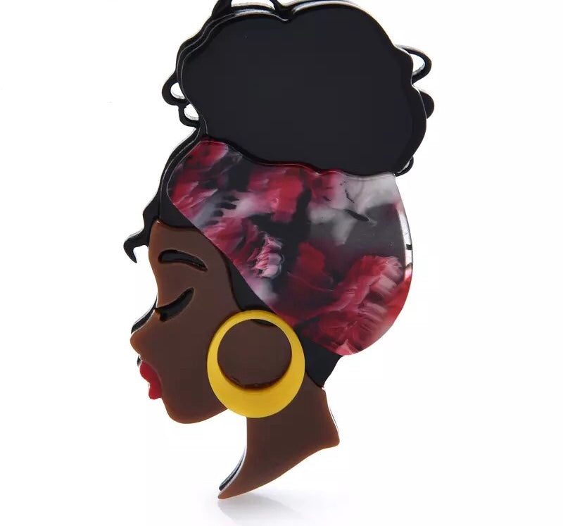 Headwrap Honey Brooch