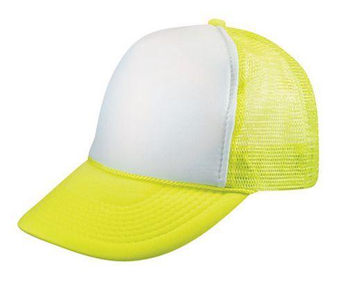 1584 Lot Blank Neon Foam Mesh Trucker Hats Caps Solid Two Tone Wholesale Bulk