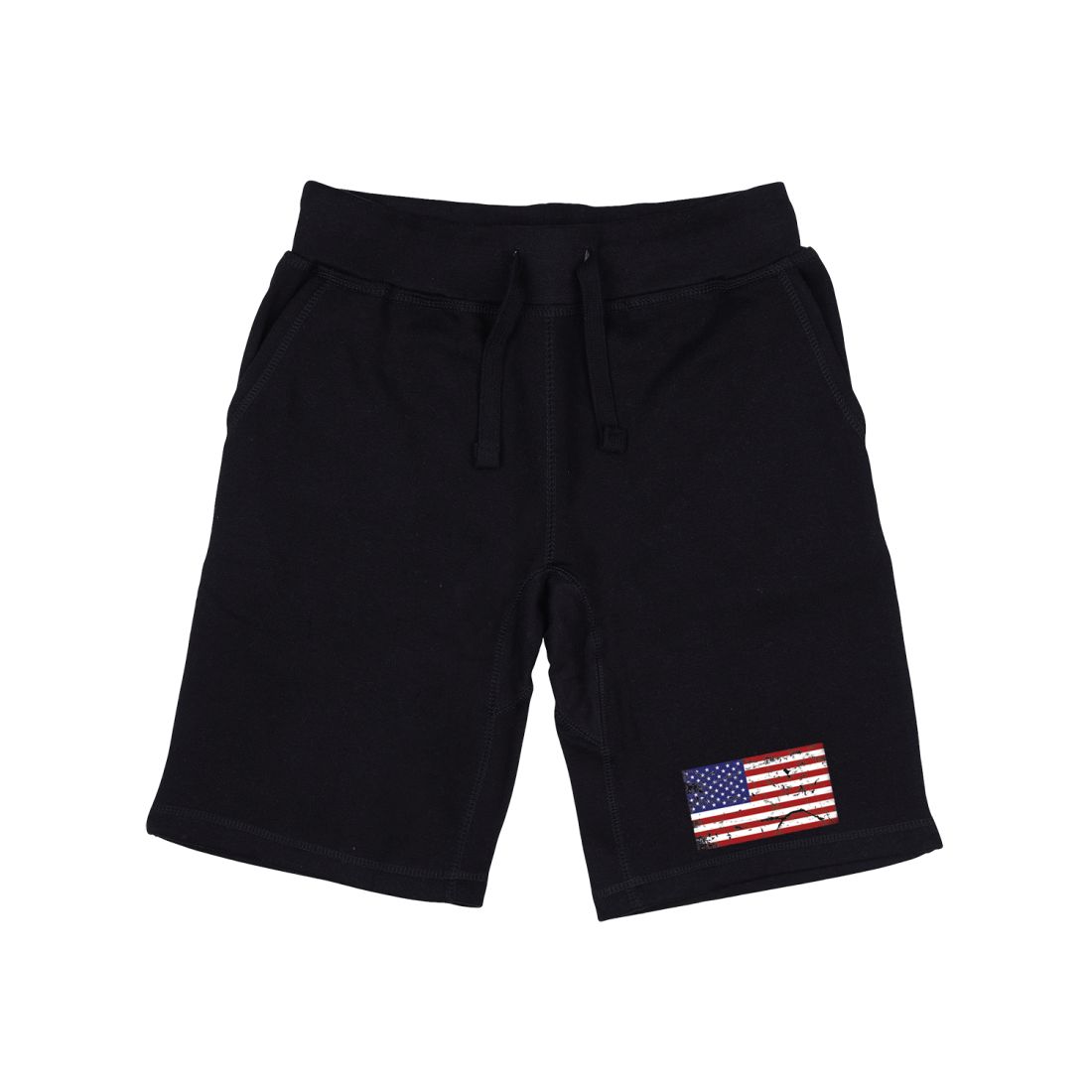 RAPDOM TS6 Fleece Gym Shorts Vintage Patriotic USA Flag