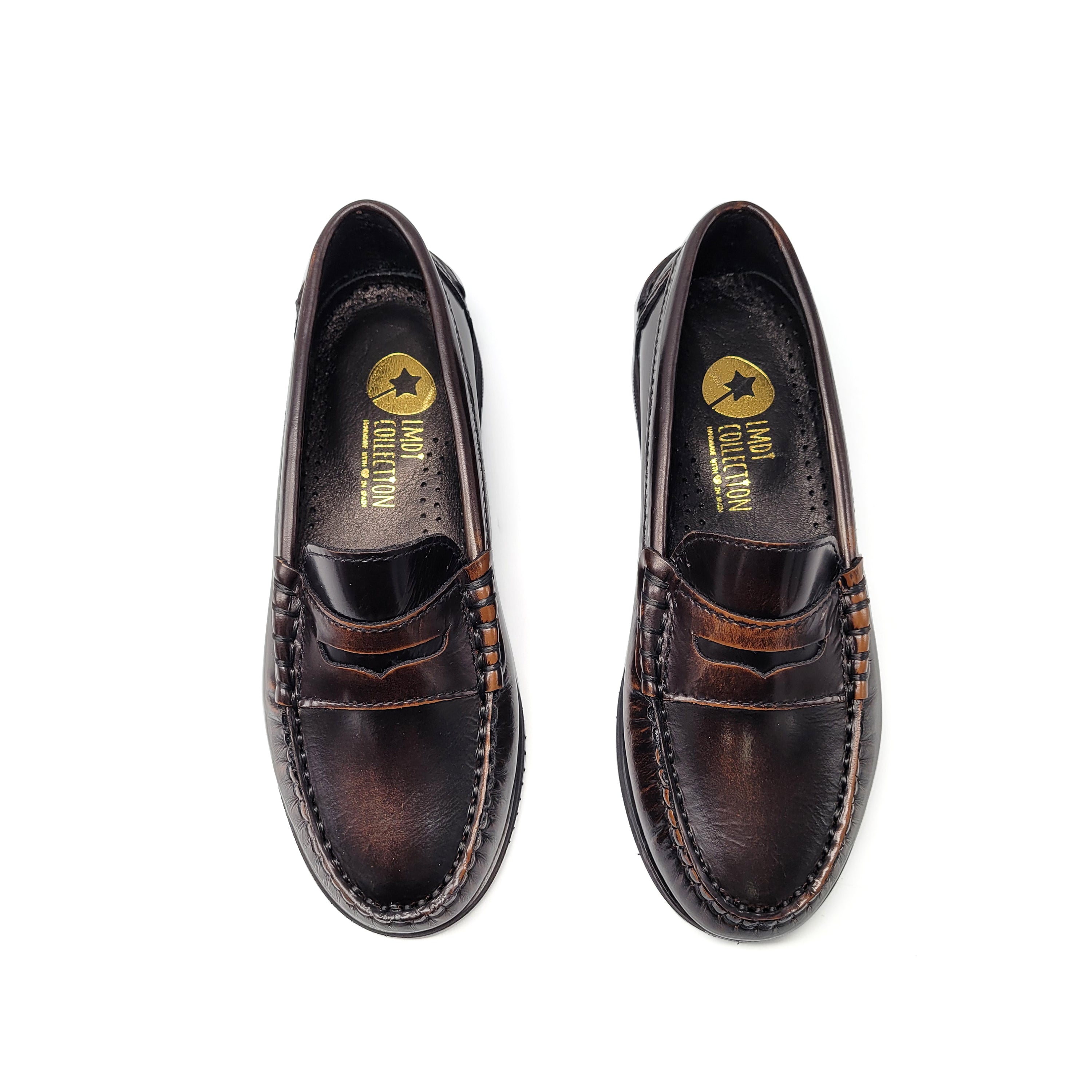 LMDI Brown Bordeaux Penny Loafer 0550