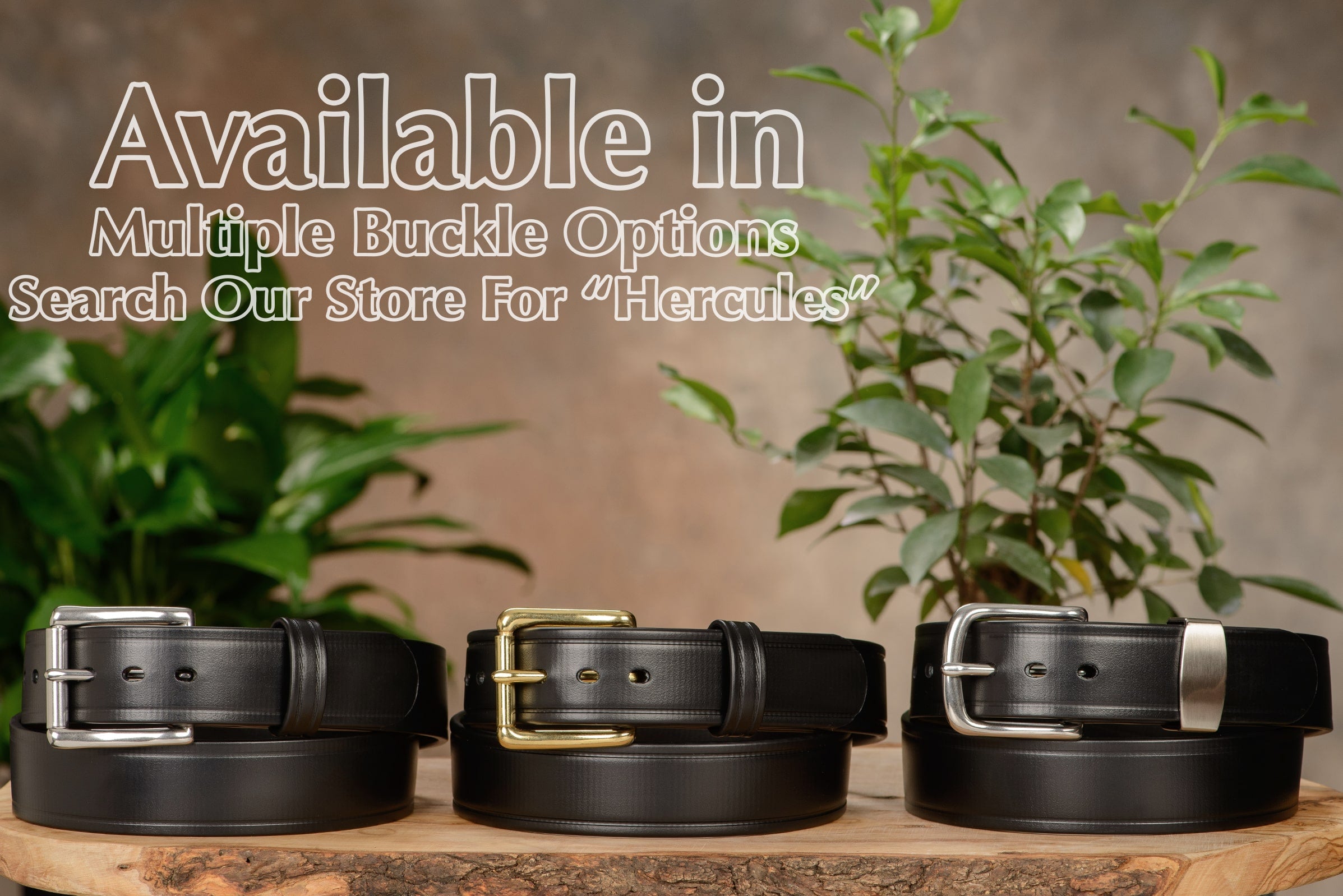 The Hercules Belt? - Black Max Thick With Stainless Elongated Buckle And Keeper 1.50