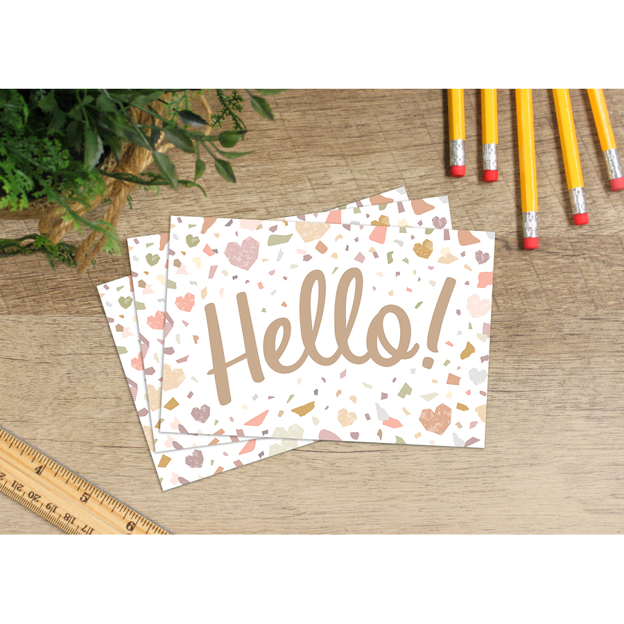 Terrazzo Tones Hello Postcards