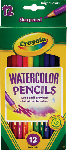 Crayola Watercolor Colored Pencils, 12 colors