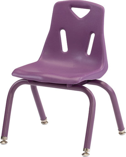 Berries Stacking Chair with Powder-Coated Legs - 12