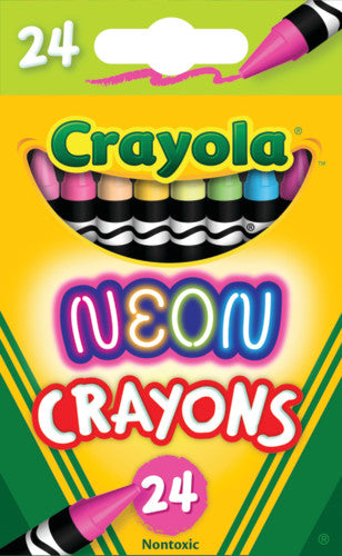 Crayola Neon Crayons, 24 Colors