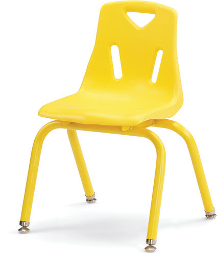 Berries Stacking Chair with Powder-Coated Legs - 14