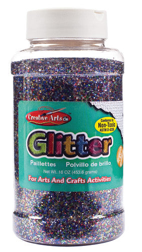 Creative Arts Glitter, 1 lb. Can, Multicolor