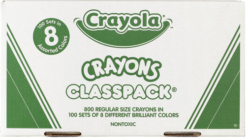 Crayola Crayon Classpack, 8 colors, 800 count