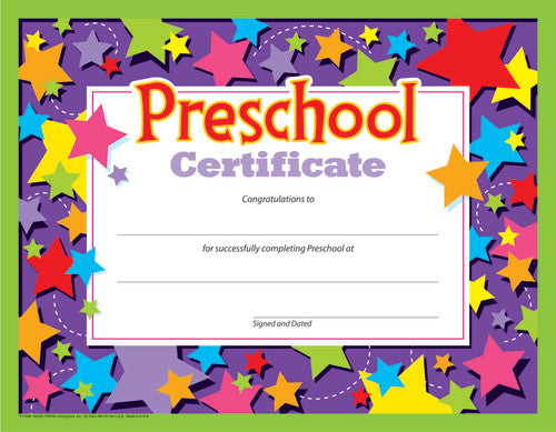 Preschool Certificate