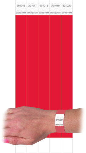 DuPont? Tyvek Security Wristbands, Red