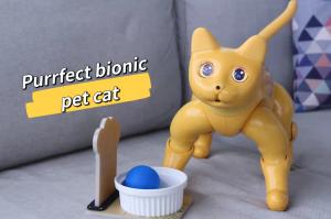 Your purrfect bionic pet cat, Marscat will play toys, balls, tricks with you, enjoy the palying time spend with robotic cat