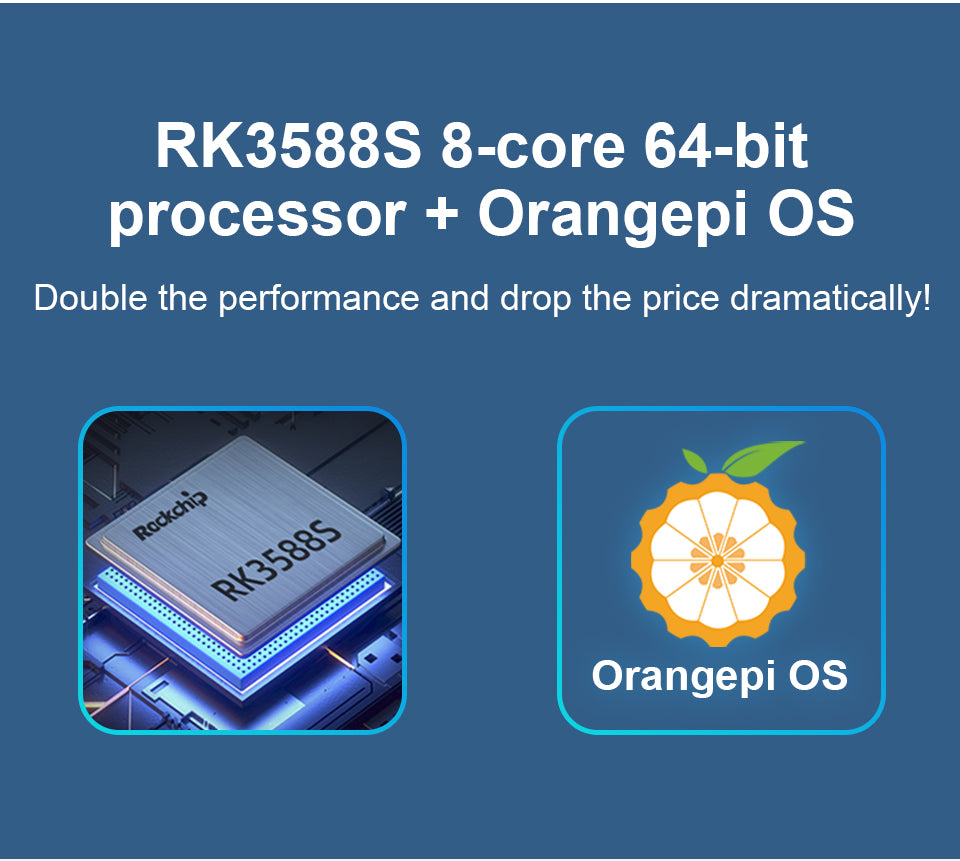 Orange Pi 5 16GB Rockchip RK3588S 8 Core 64 Bit India