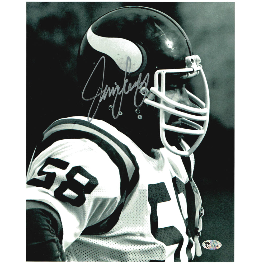 Jim Langer Autographed Minnesota Vikings 8x10 Photo