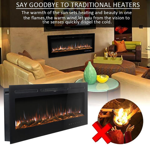 LivingandHome Electric Fireplaces have a thermal shut-off system