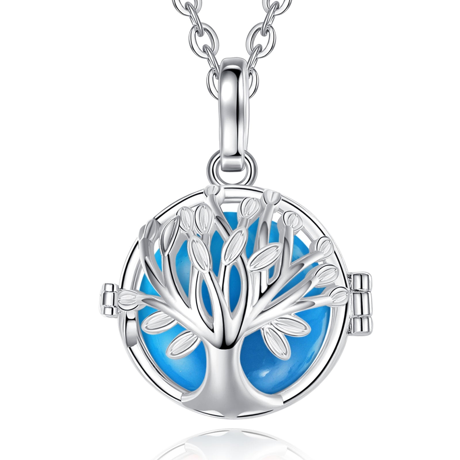 Tree Of Life Multi-Colored Pendant Necklace