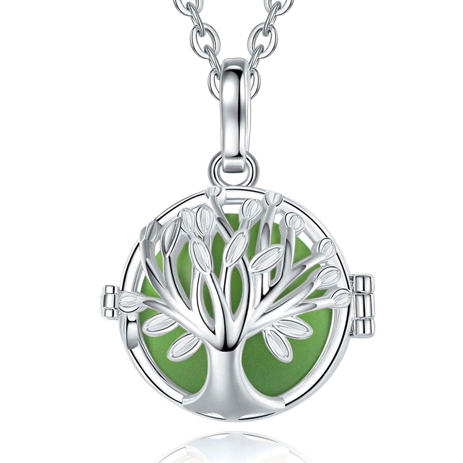 Tree Of Life Multi-Colored Pendant Necklace