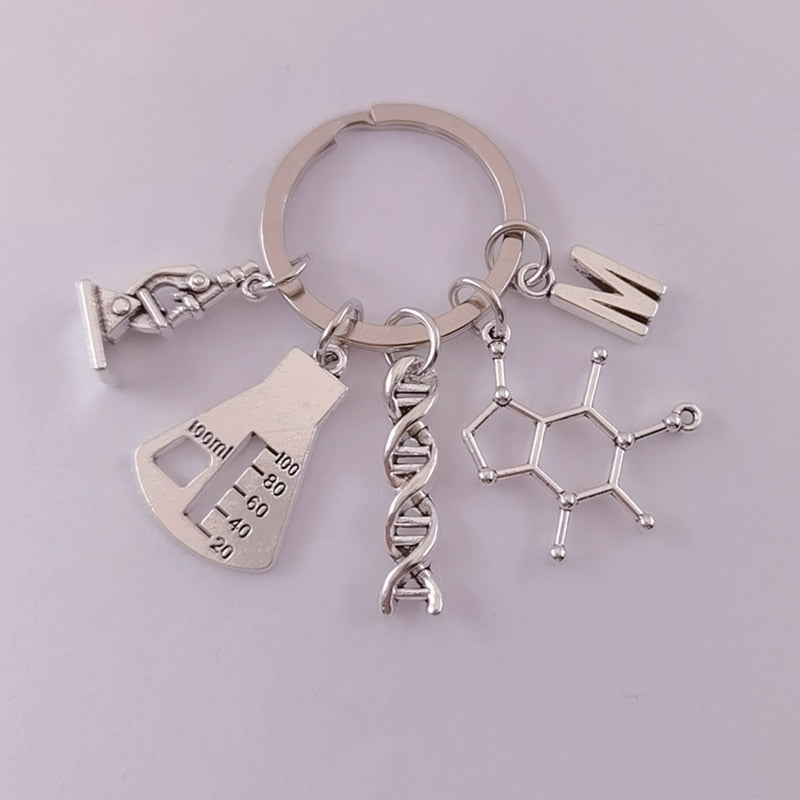 Molecular DNA Microscope Keychain