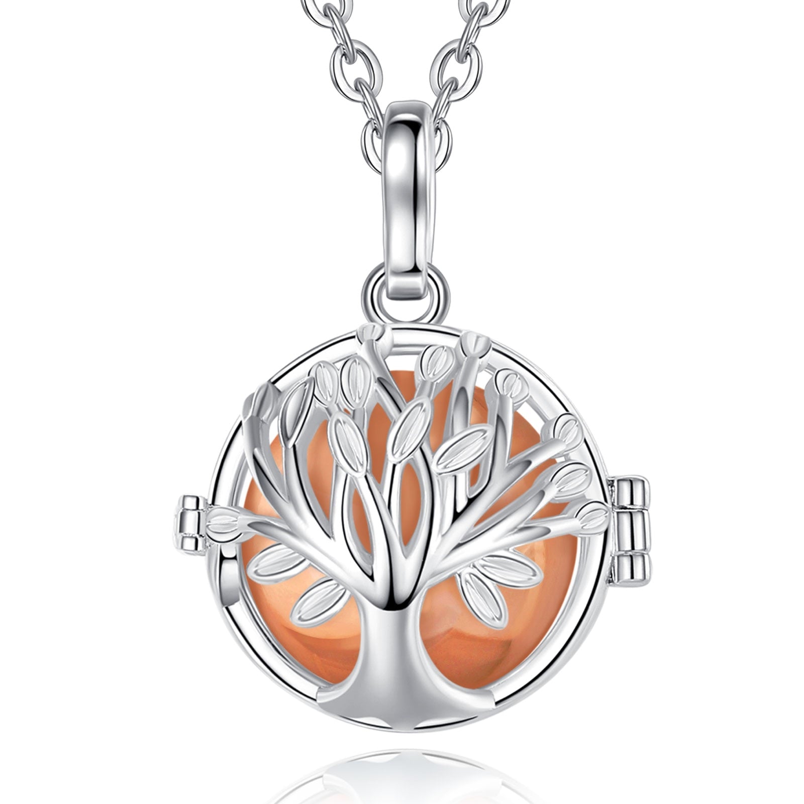 Tree Of Life Multi-Colored Pendant Necklace