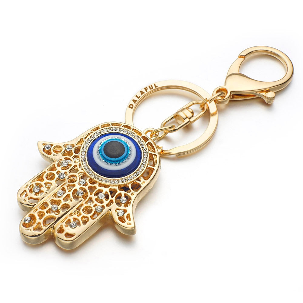 Hand Eyes Keychains Charm Amulet Purse Bag Buckle Pendant For Car Keyrings key chains holder